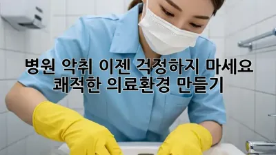 병원 악취, 이젠 걱정하지 마세요! 쾌적한 의료환경 만들기